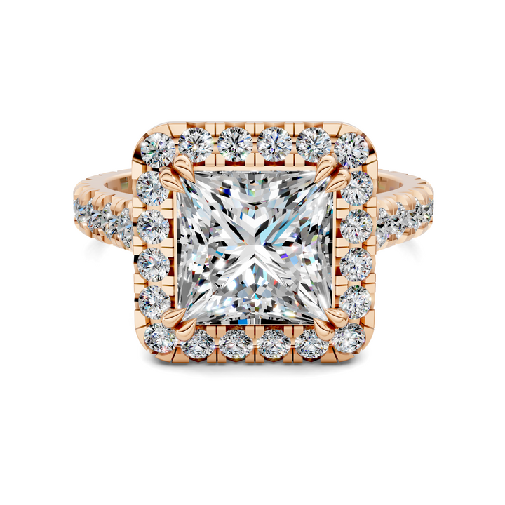 Kiana Halo Cathedral Ring