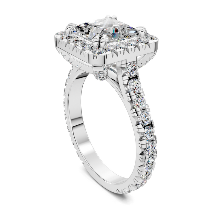 Kiana Halo Cathedral Ring