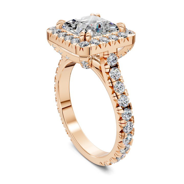 Kiana Halo Cathedral Ring