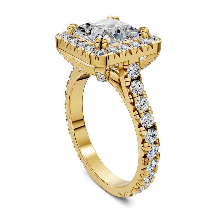 Kiana Halo Cathedral Ring