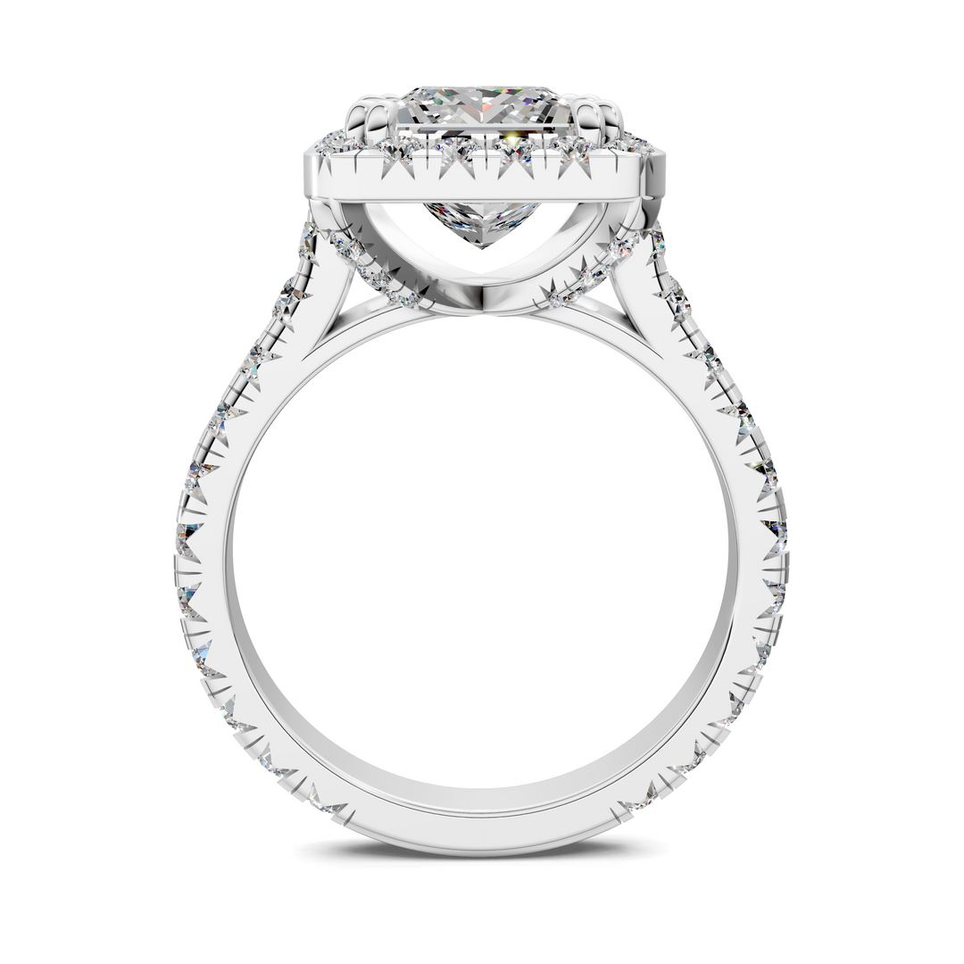 Kiana Halo Cathedral Ring