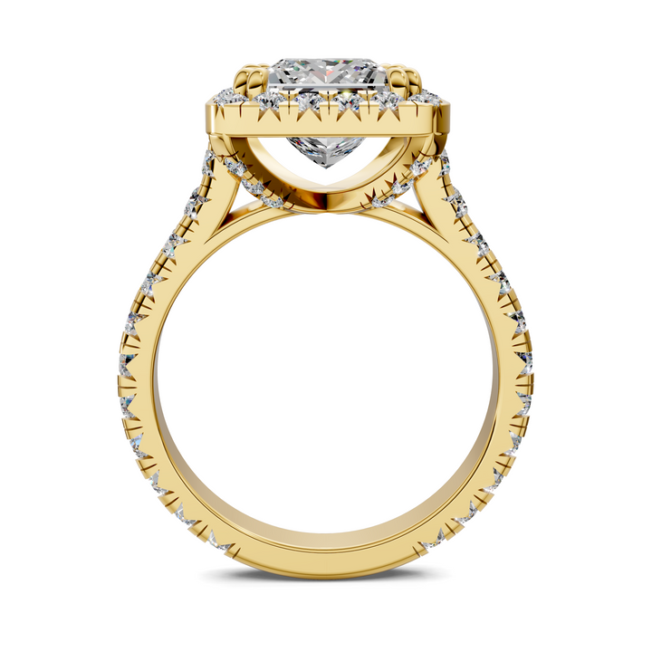 Kiana Halo Cathedral Ring