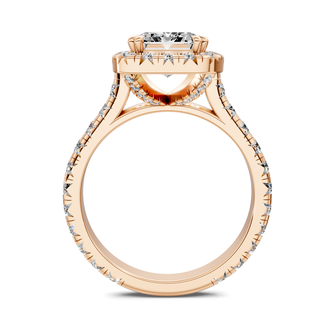 Kiana Halo Cathedral Ring