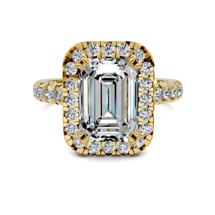 Kiana Halo Cathedral Ring