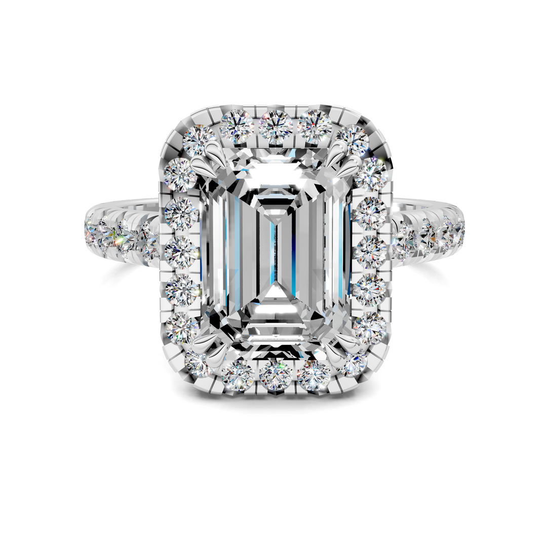Kiana Halo Cathedral Ring