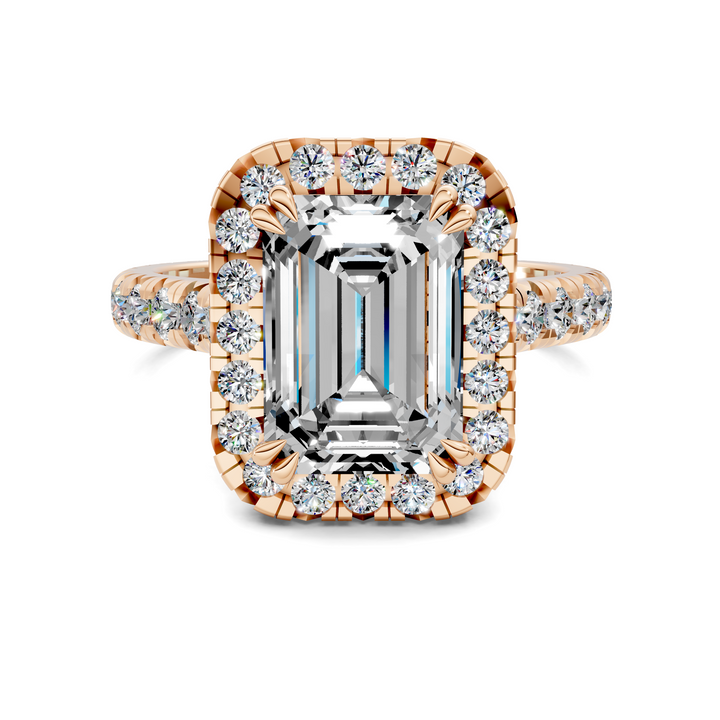 Kiana Halo Cathedral Ring