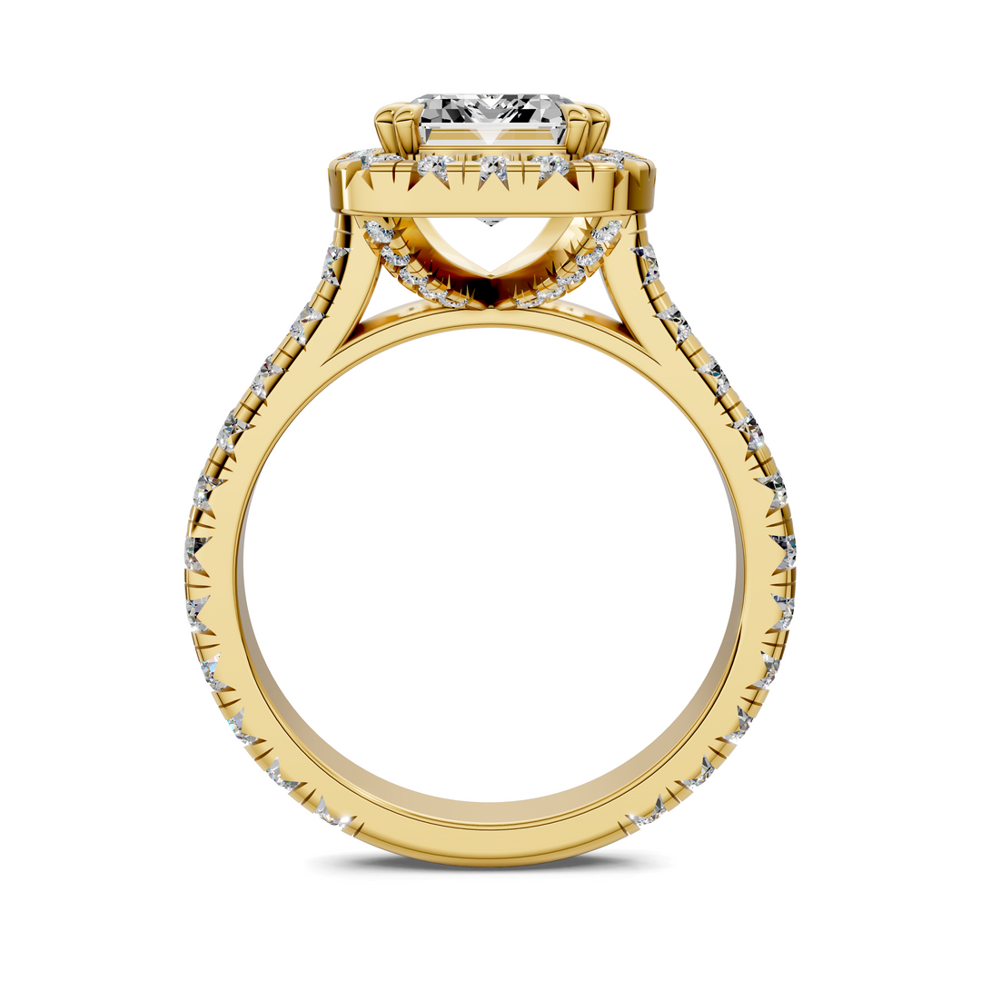 Kiana Halo Cathedral Ring