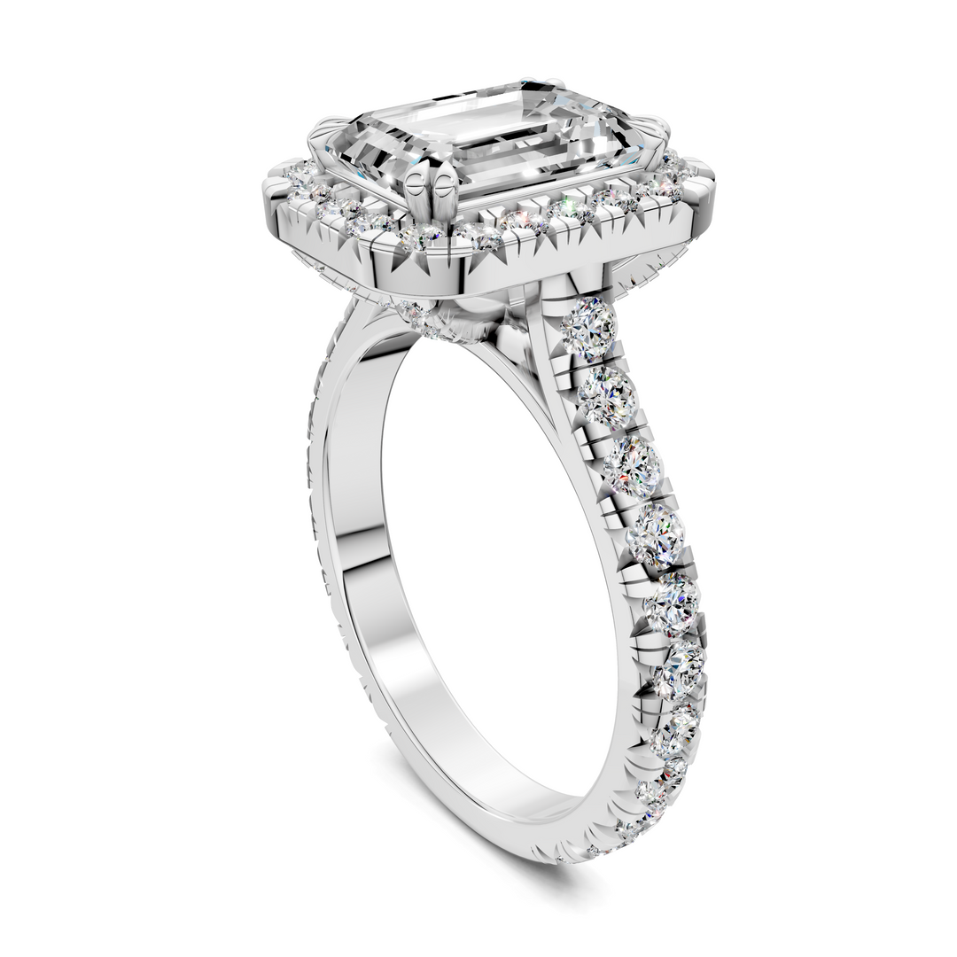 Kiana Halo Cathedral Ring