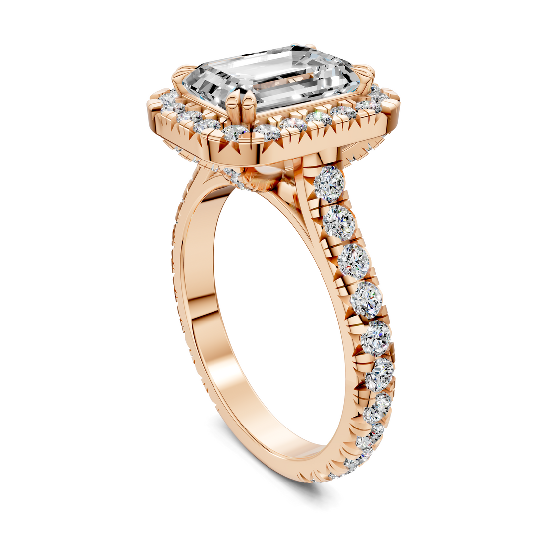 Kiana Halo Cathedral Ring