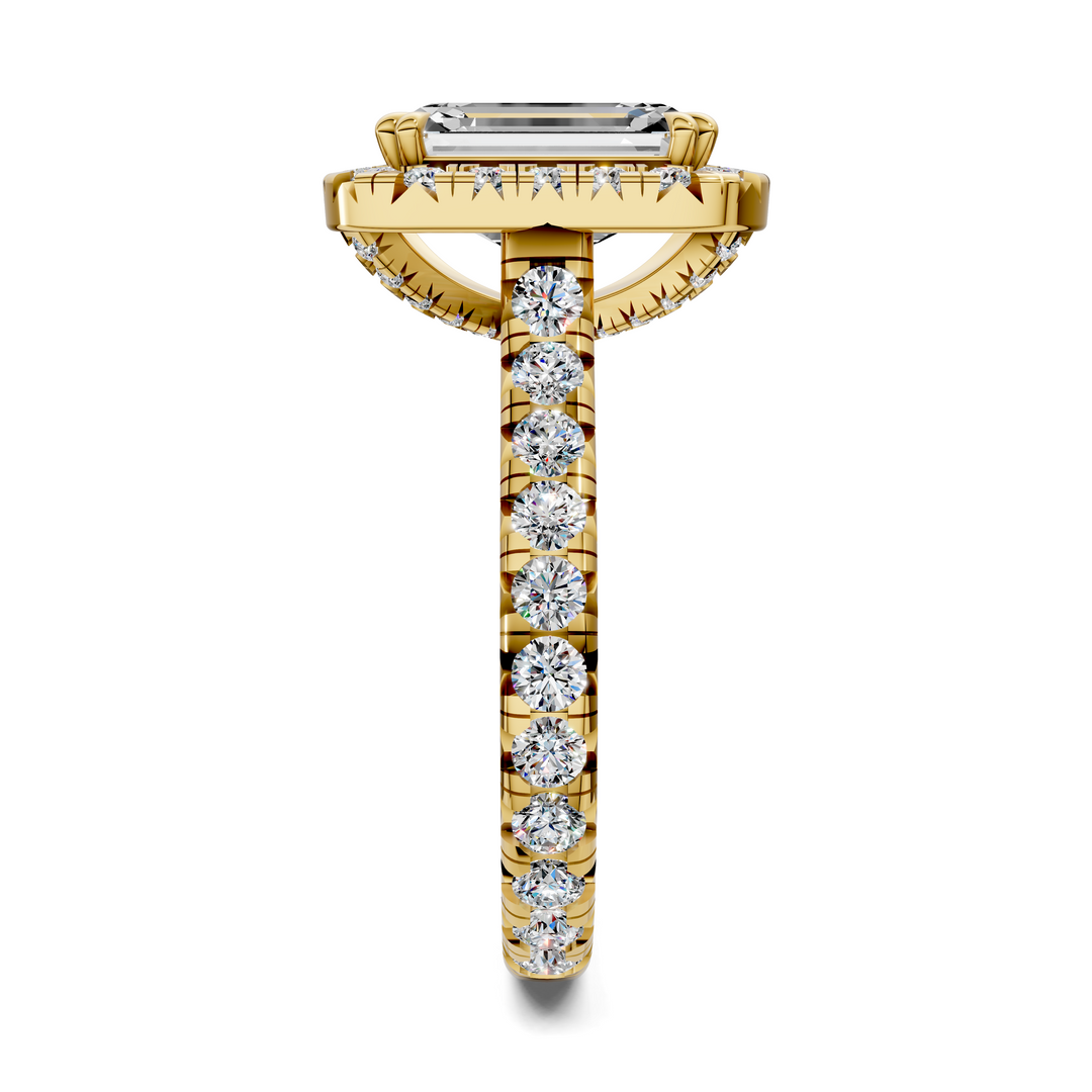 Kiana Halo Cathedral Ring