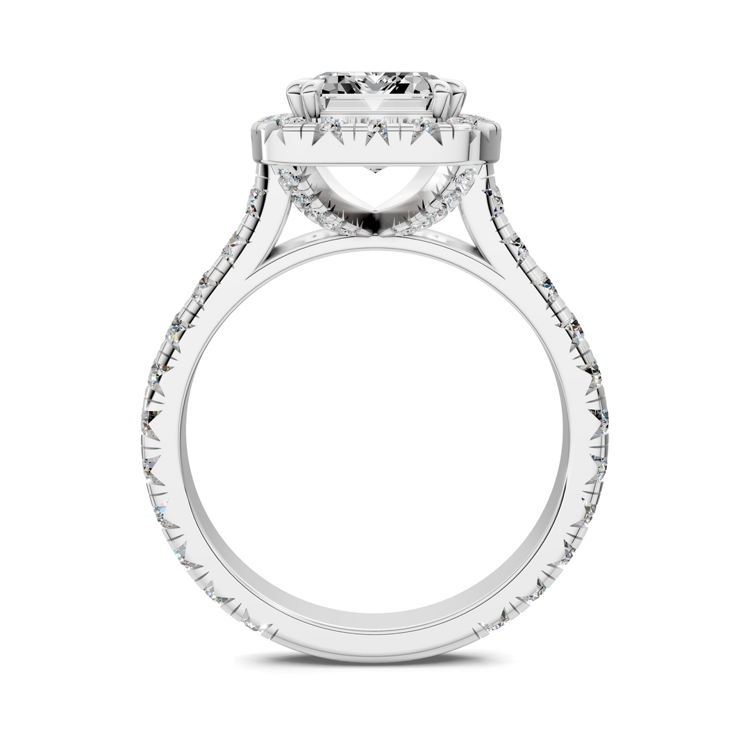 Kiana Halo Cathedral Ring