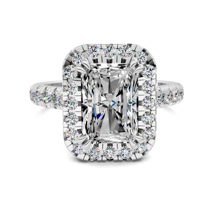 Kiana Halo Cathedral Ring