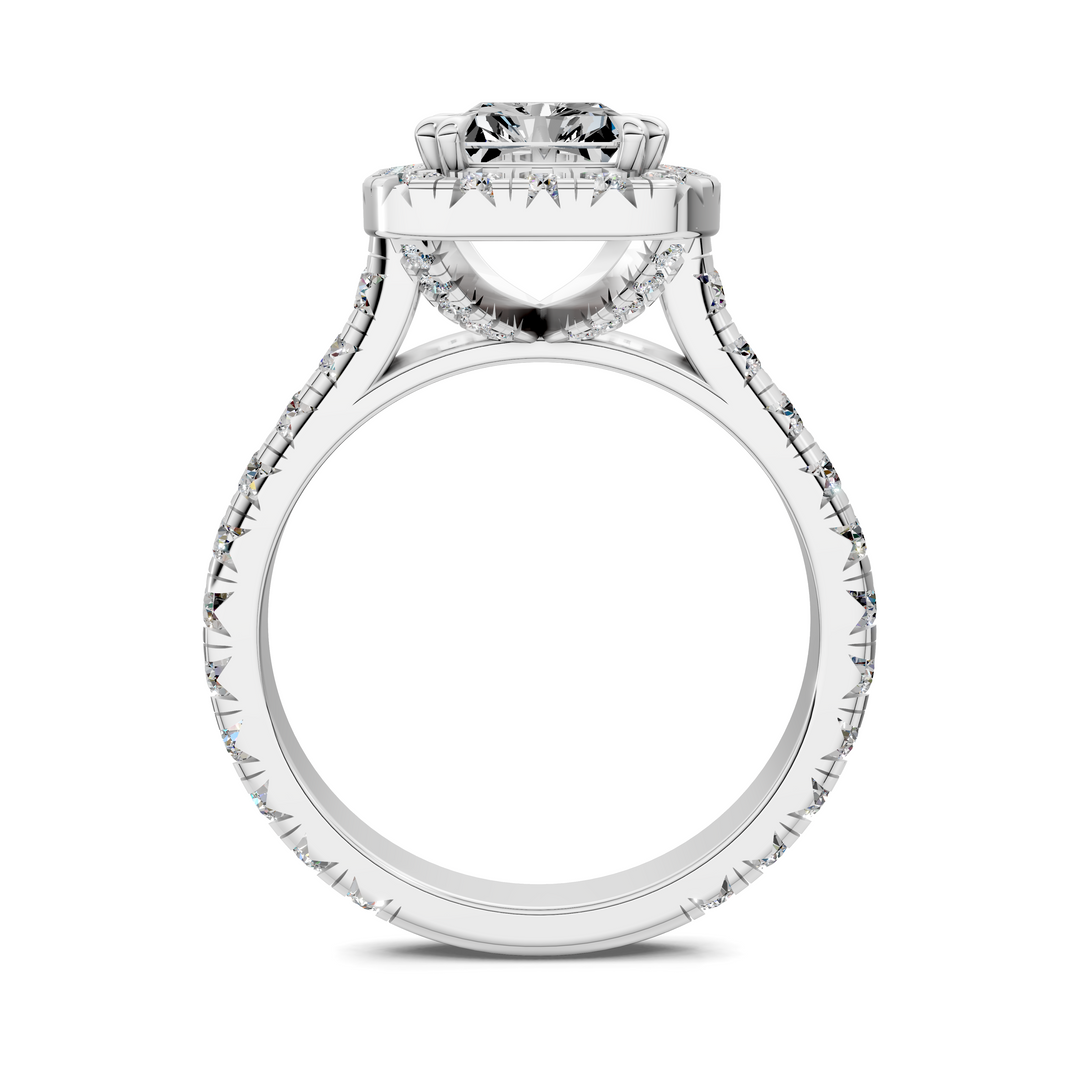 Kiana Halo Cathedral Ring