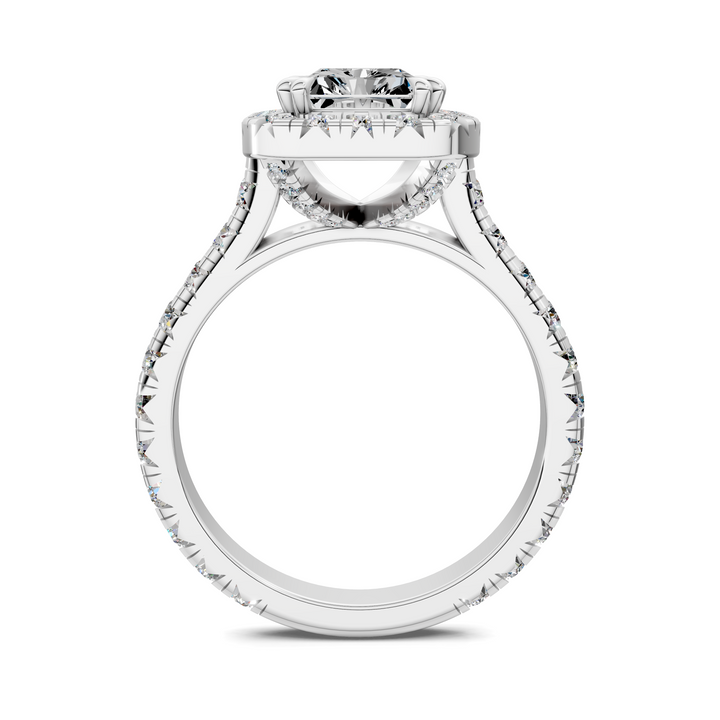 Kiana Halo Cathedral Ring