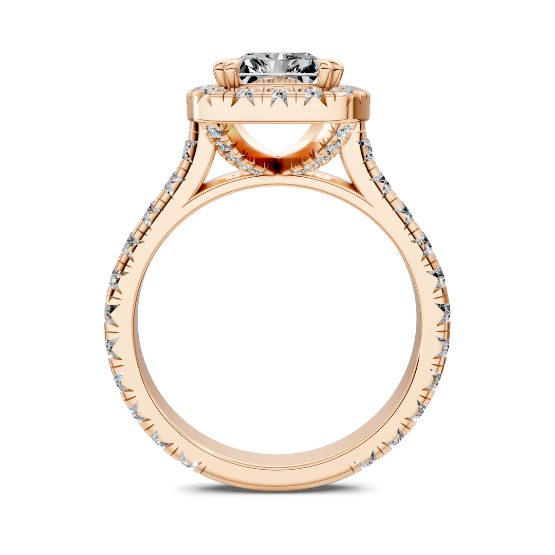 Kiana Halo Cathedral Ring