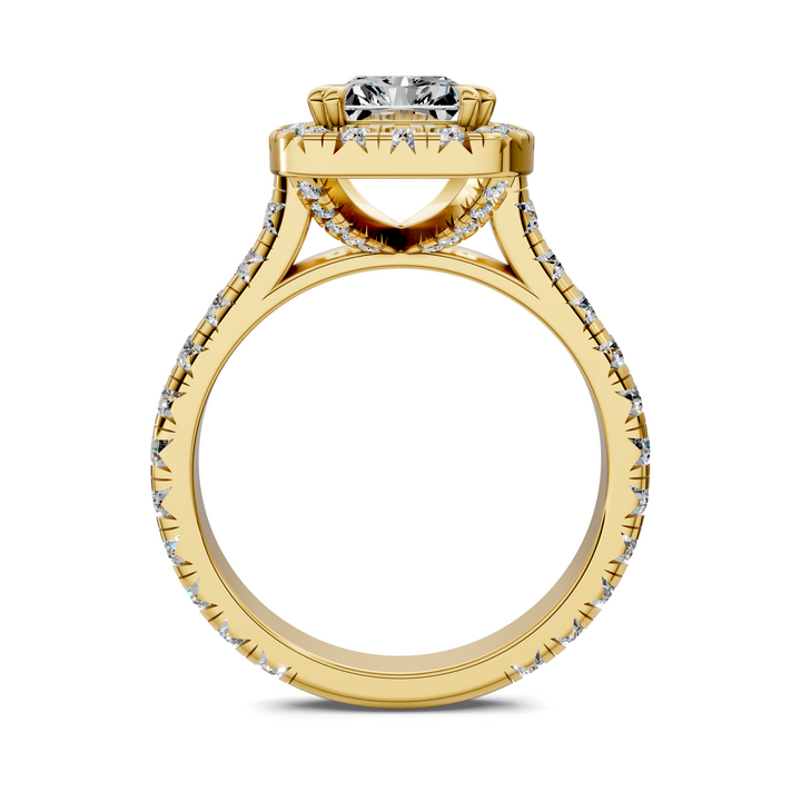 Kiana Halo Cathedral Ring