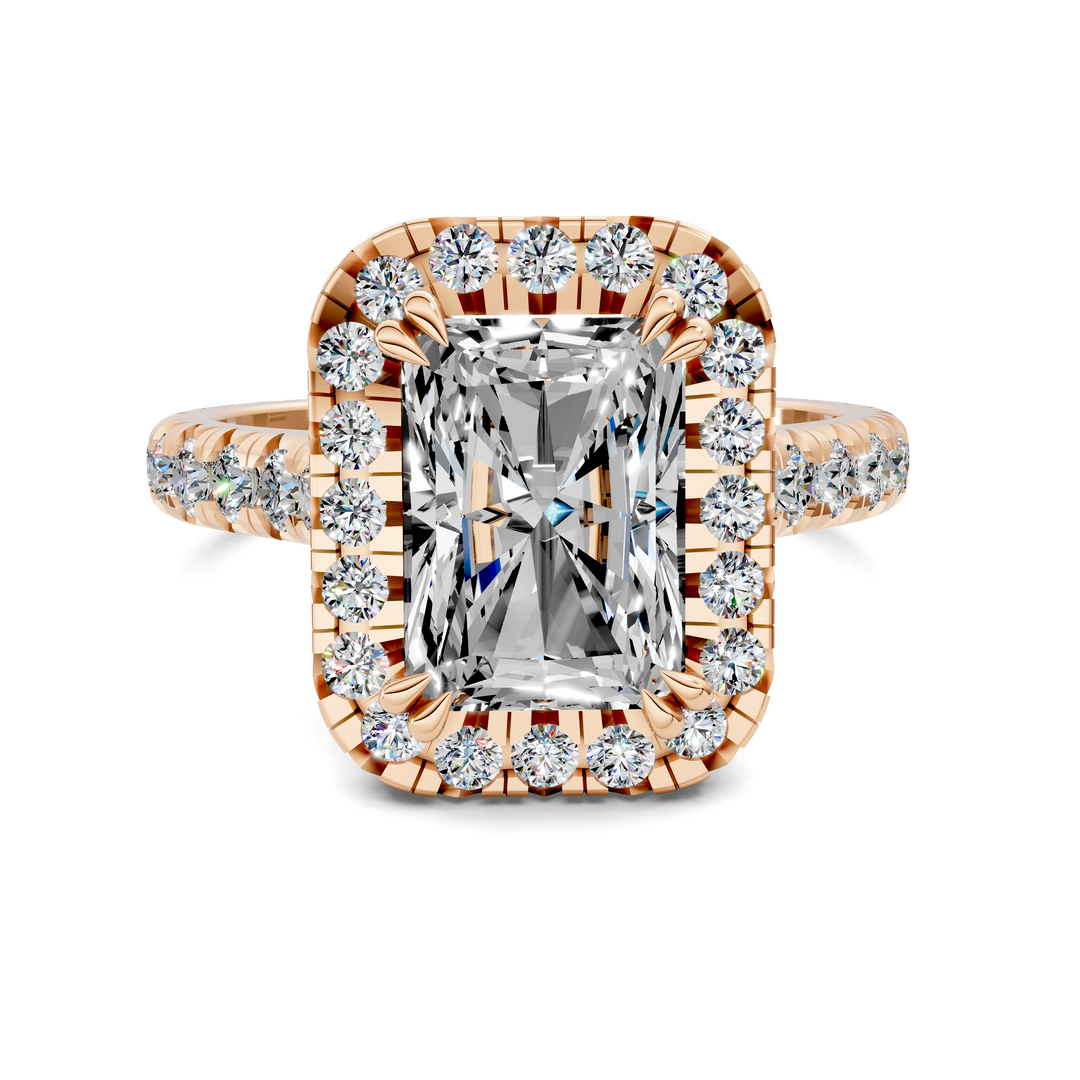 Kiana Halo Cathedral Ring