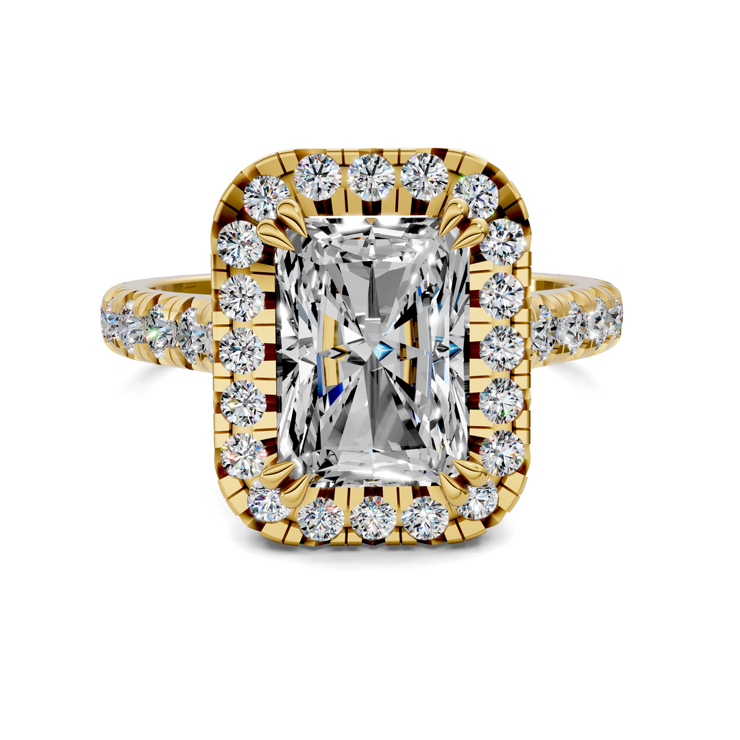 Kiana Halo Cathedral Ring