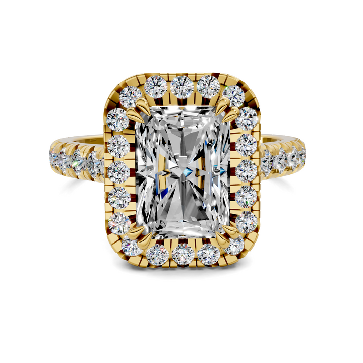 Kiana Halo Cathedral Ring