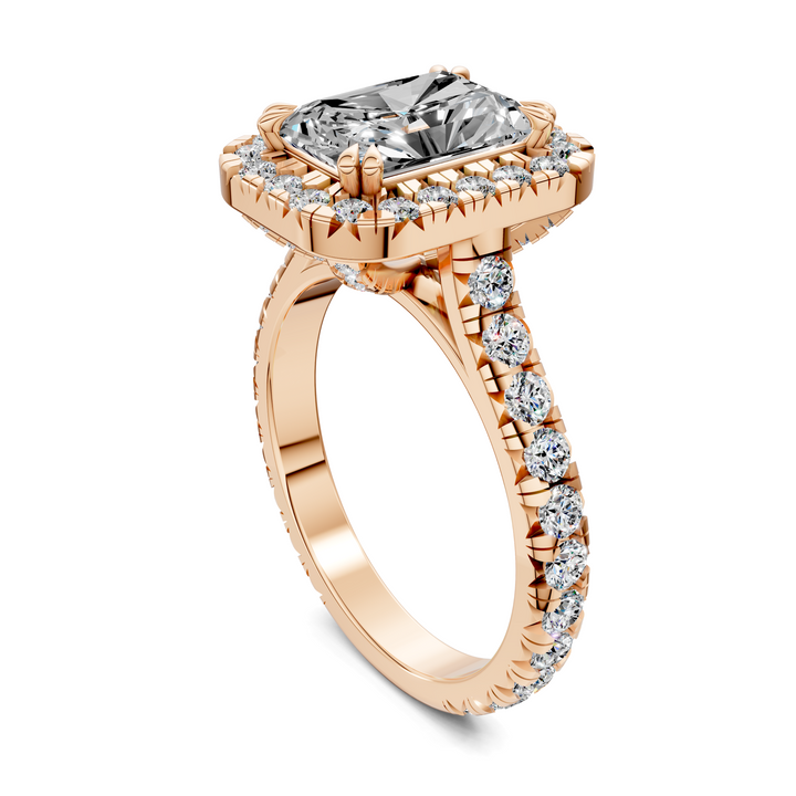 Kiana Halo Cathedral Ring