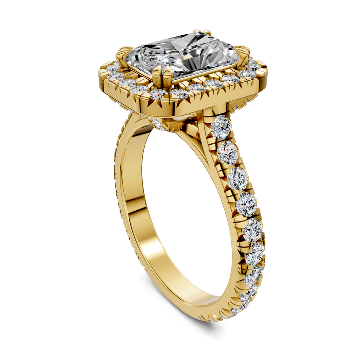 Kiana Halo Cathedral Ring
