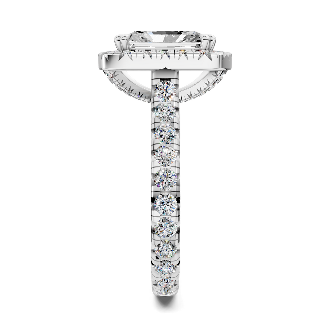 Kiana Halo Cathedral Ring