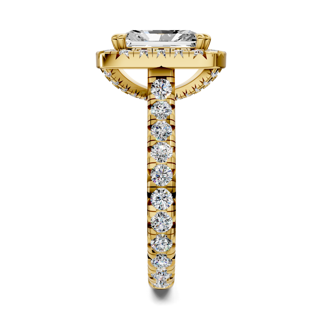 Kiana Halo Cathedral Ring