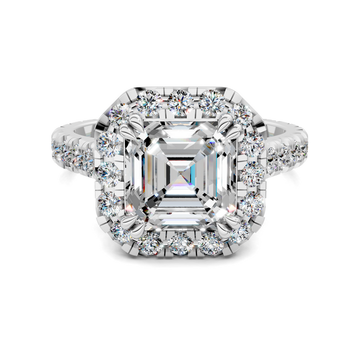 Kiana Halo Cathedral Ring