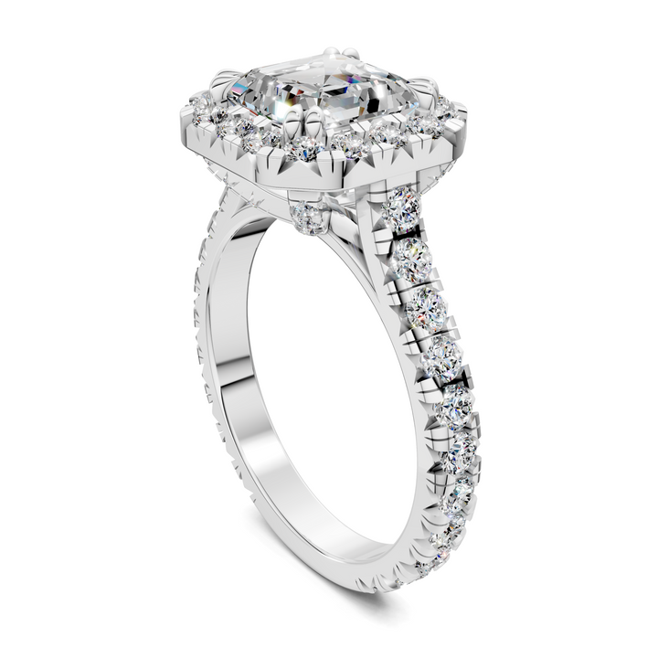 Kiana Halo Cathedral Ring