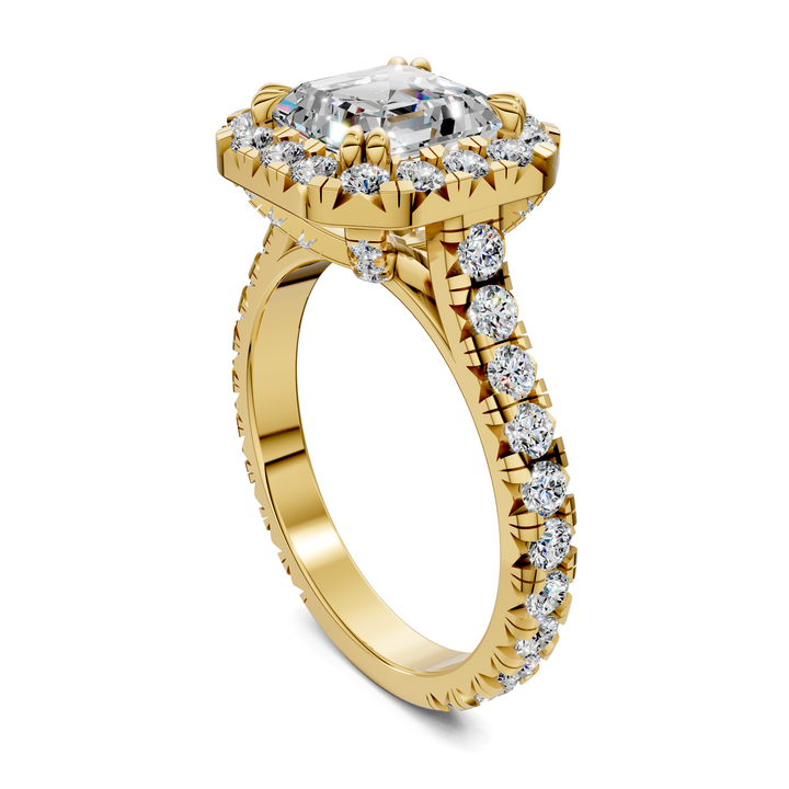 Kiana Halo Cathedral Ring