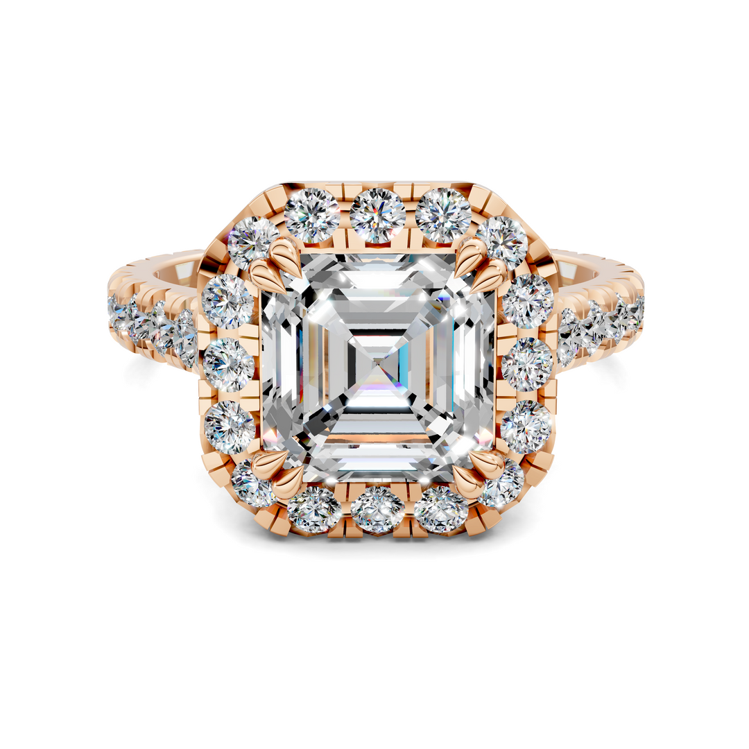 Kiana Halo Cathedral Ring