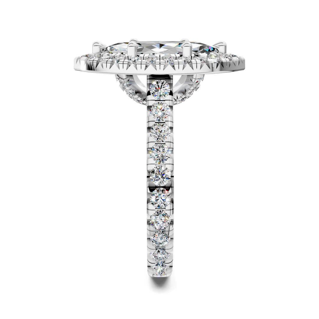 Kiana Halo Cathedral Ring