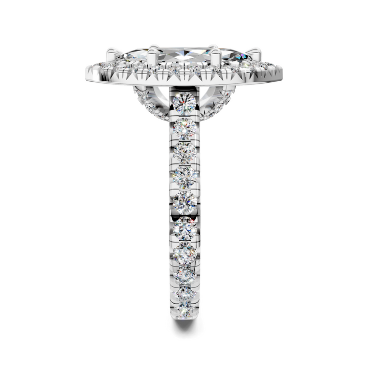 Kiana Halo Cathedral Ring