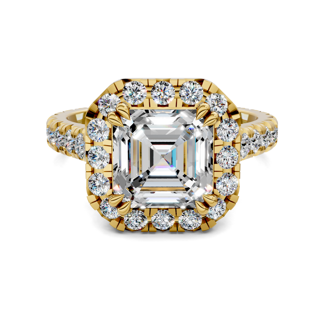 Kiana Halo Cathedral Ring