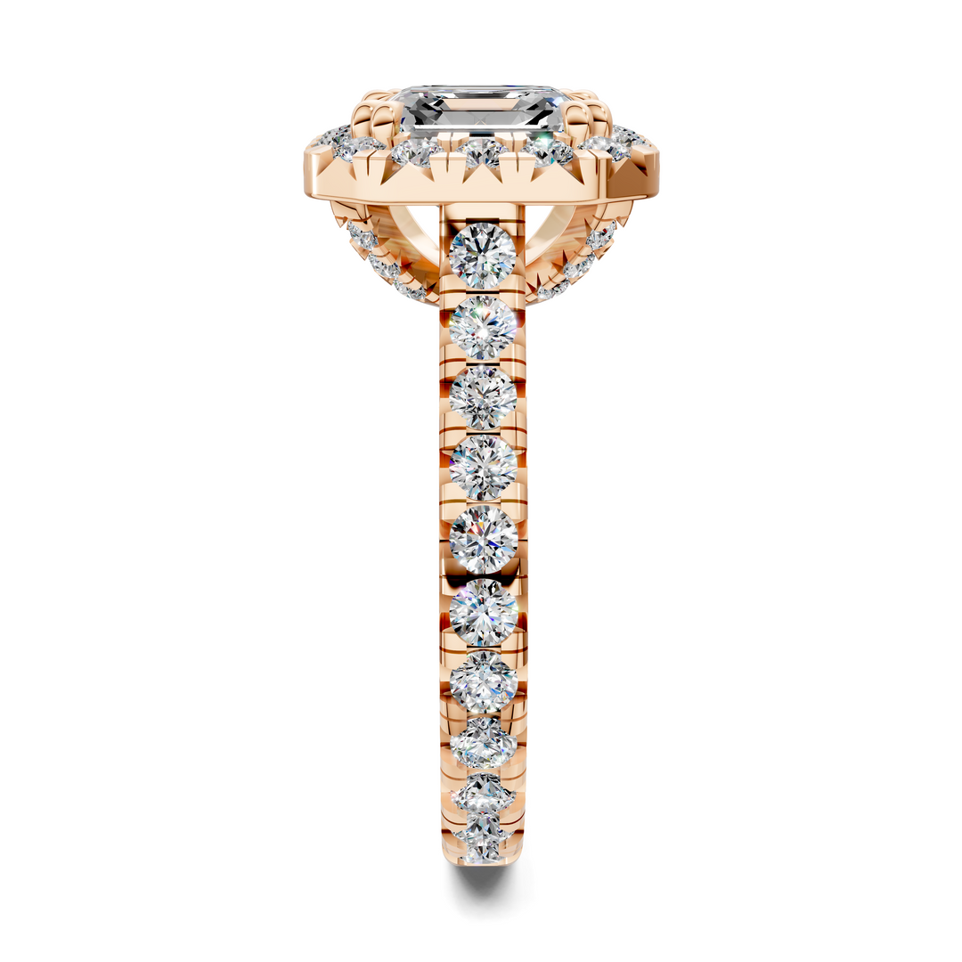 Kiana Halo Cathedral Ring