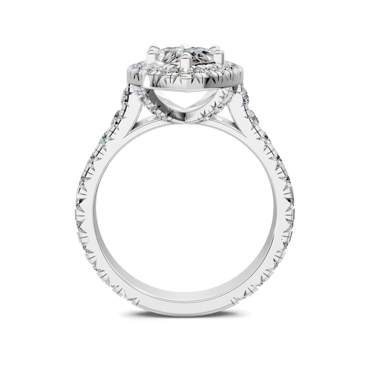 Kiana Halo Cathedral Ring