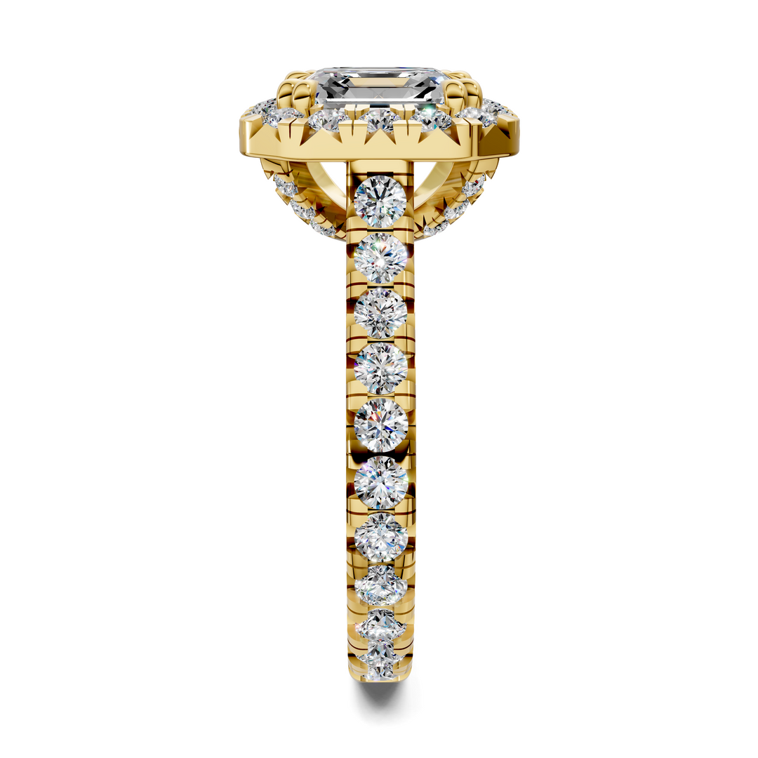 Kiana Halo Cathedral Ring