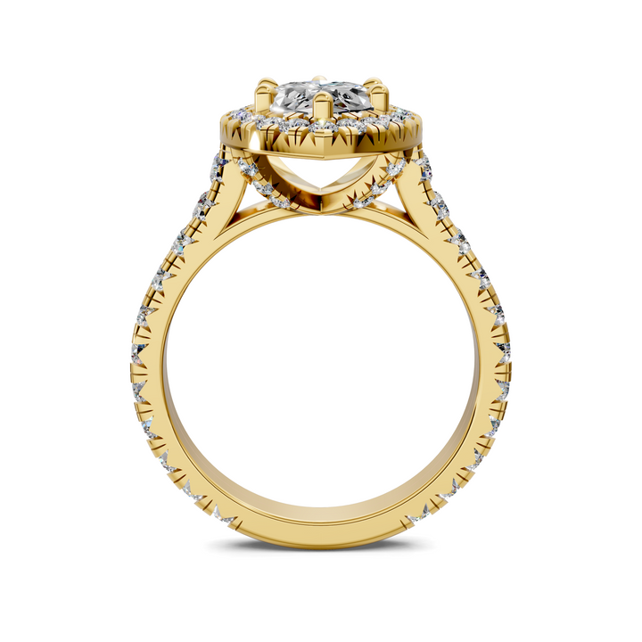 Kiana Halo Cathedral Ring