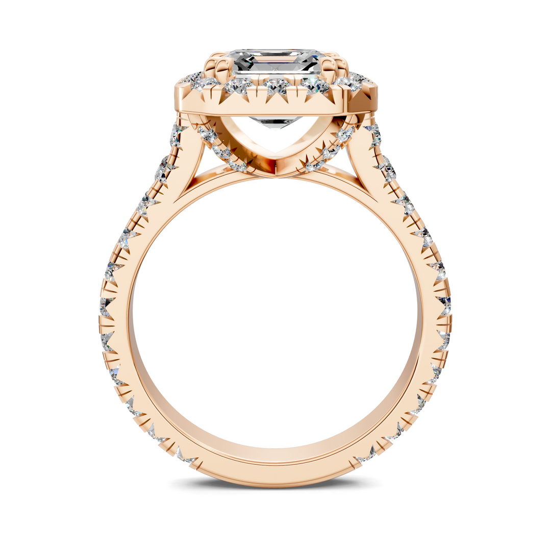 Kiana Halo Cathedral Ring