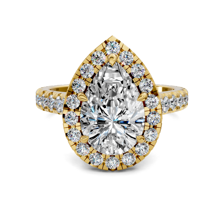 Kiana Halo Cathedral Ring