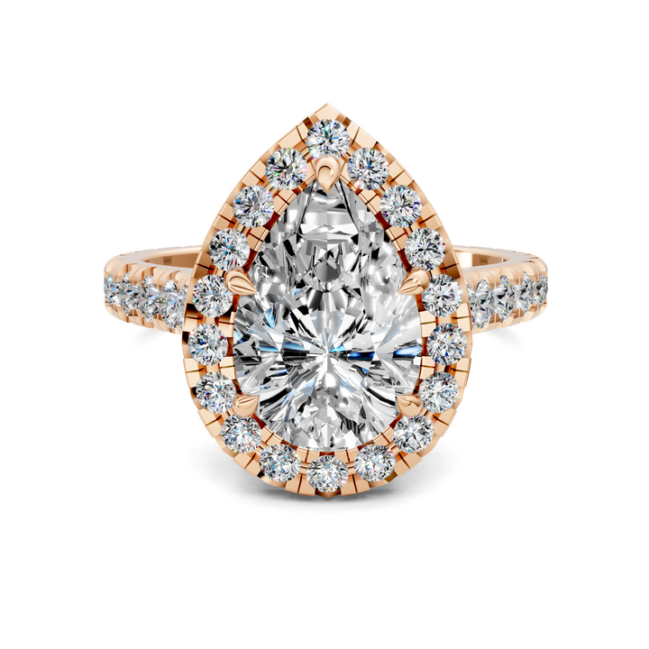 Kiana Halo Cathedral Ring