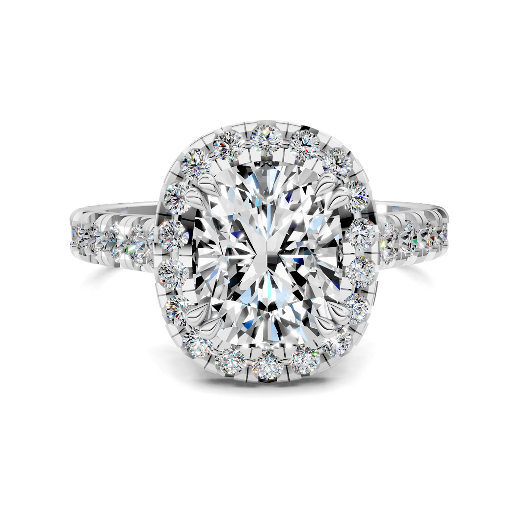 Kiana Halo Cathedral Ring