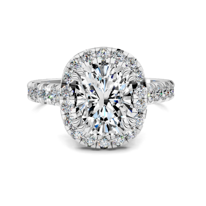 Kiana Halo Cathedral Ring