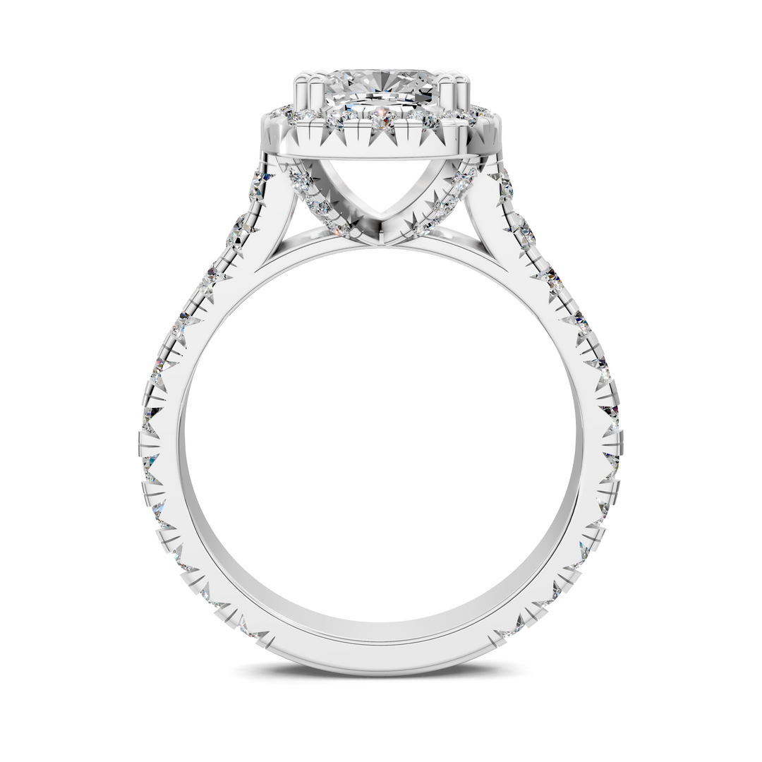 Kiana Halo Cathedral Ring