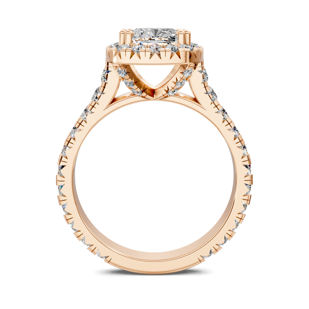 Kiana Halo Cathedral Ring