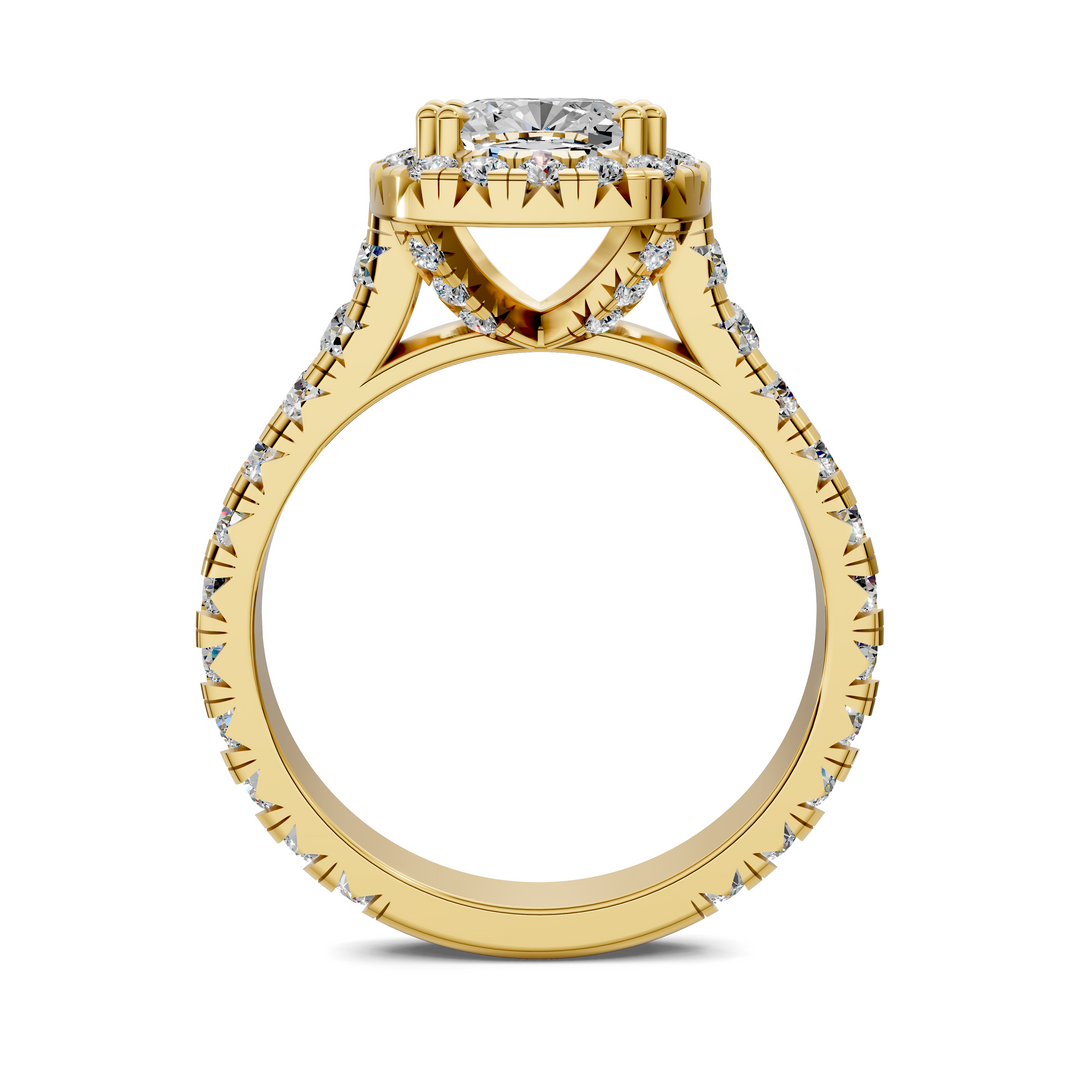 Kiana Halo Cathedral Ring