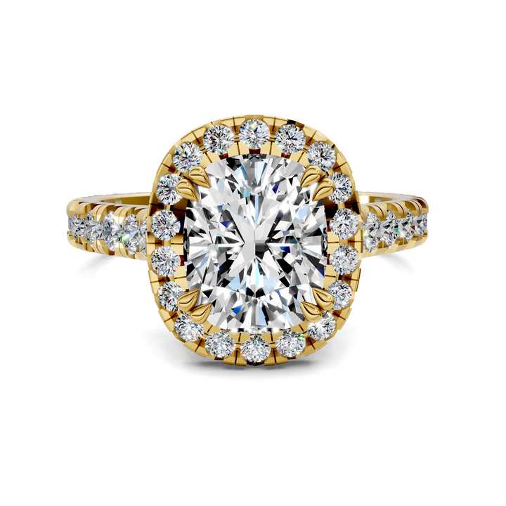 Kiana Halo Cathedral Ring