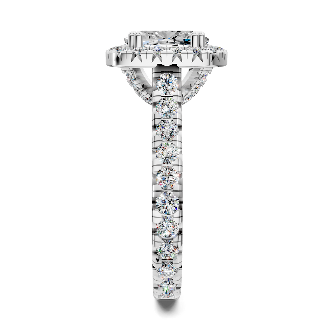 Kiana Halo Cathedral Ring