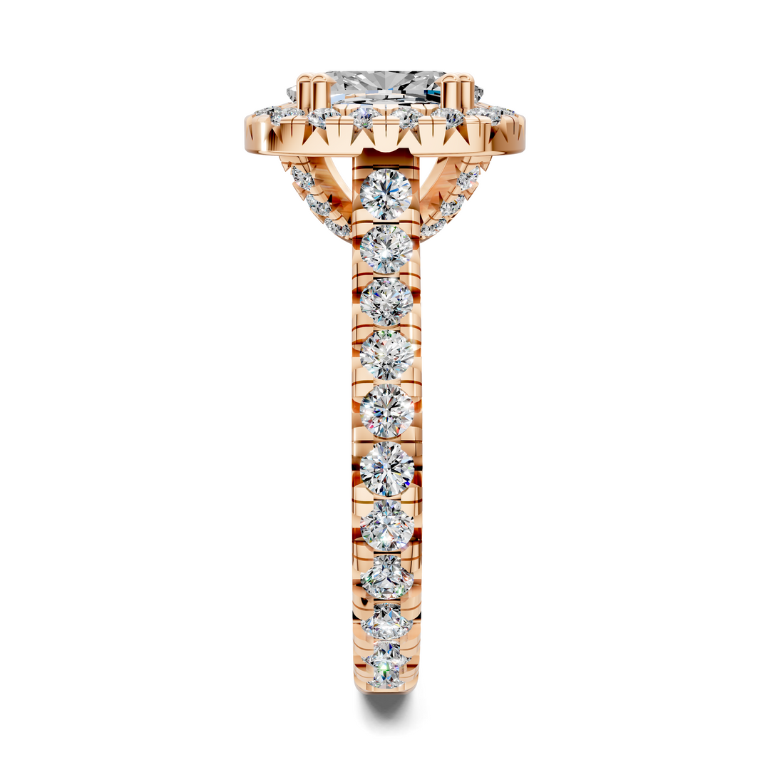Kiana Halo Cathedral Ring