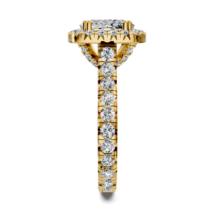 Kiana Halo Cathedral Ring